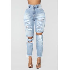 Fashion Nova Distressed Jeans